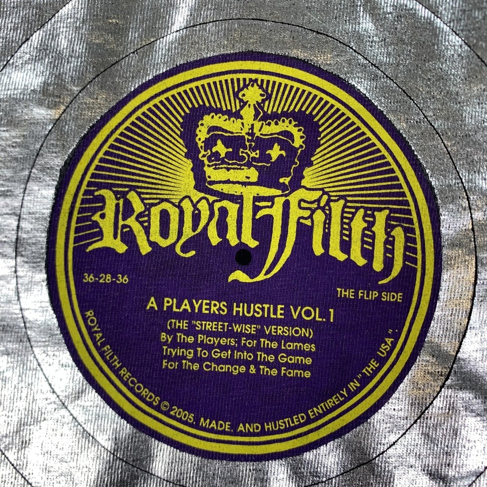 Royal Filth Shirt Mens 3XL A‎ Players Hustle Vol 1 Record Graphic Hip Hop 2005 - Picture 4 of 12